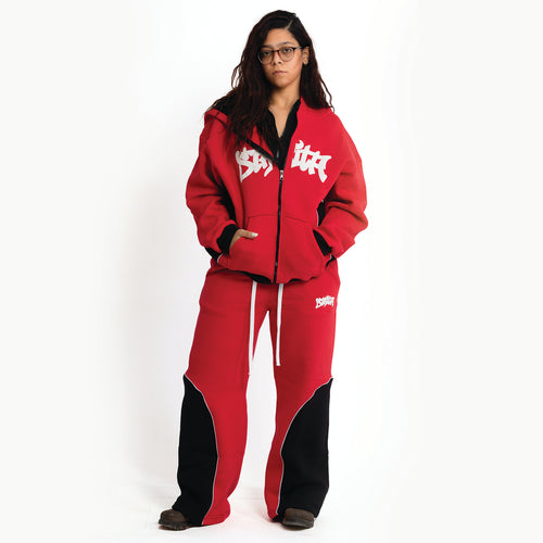 Strita Inferno Set – Premium Unisex Red Streetwear Tracksuit