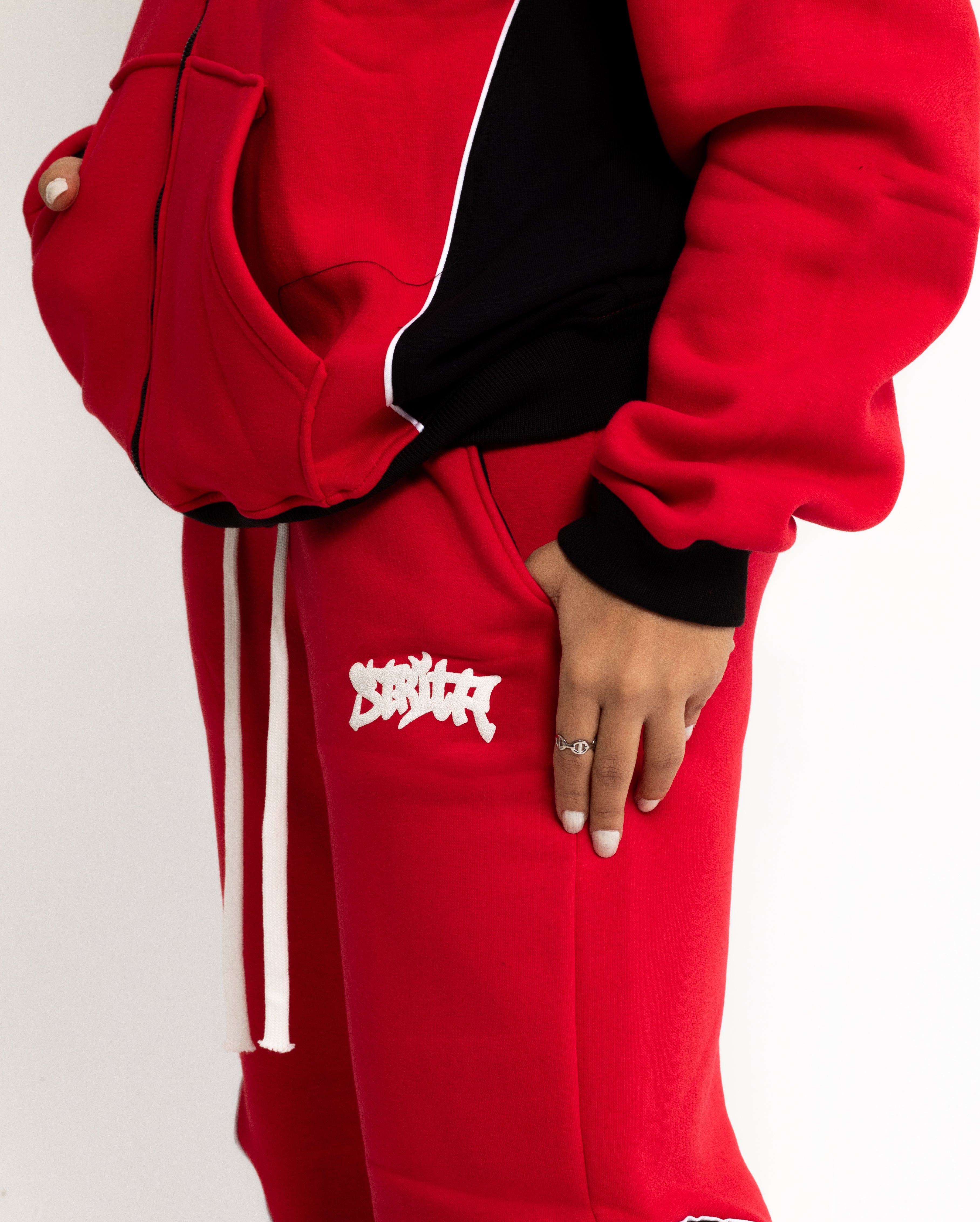 Strita Inferno Set – Premium Unisex Red Streetwear Tracksuit