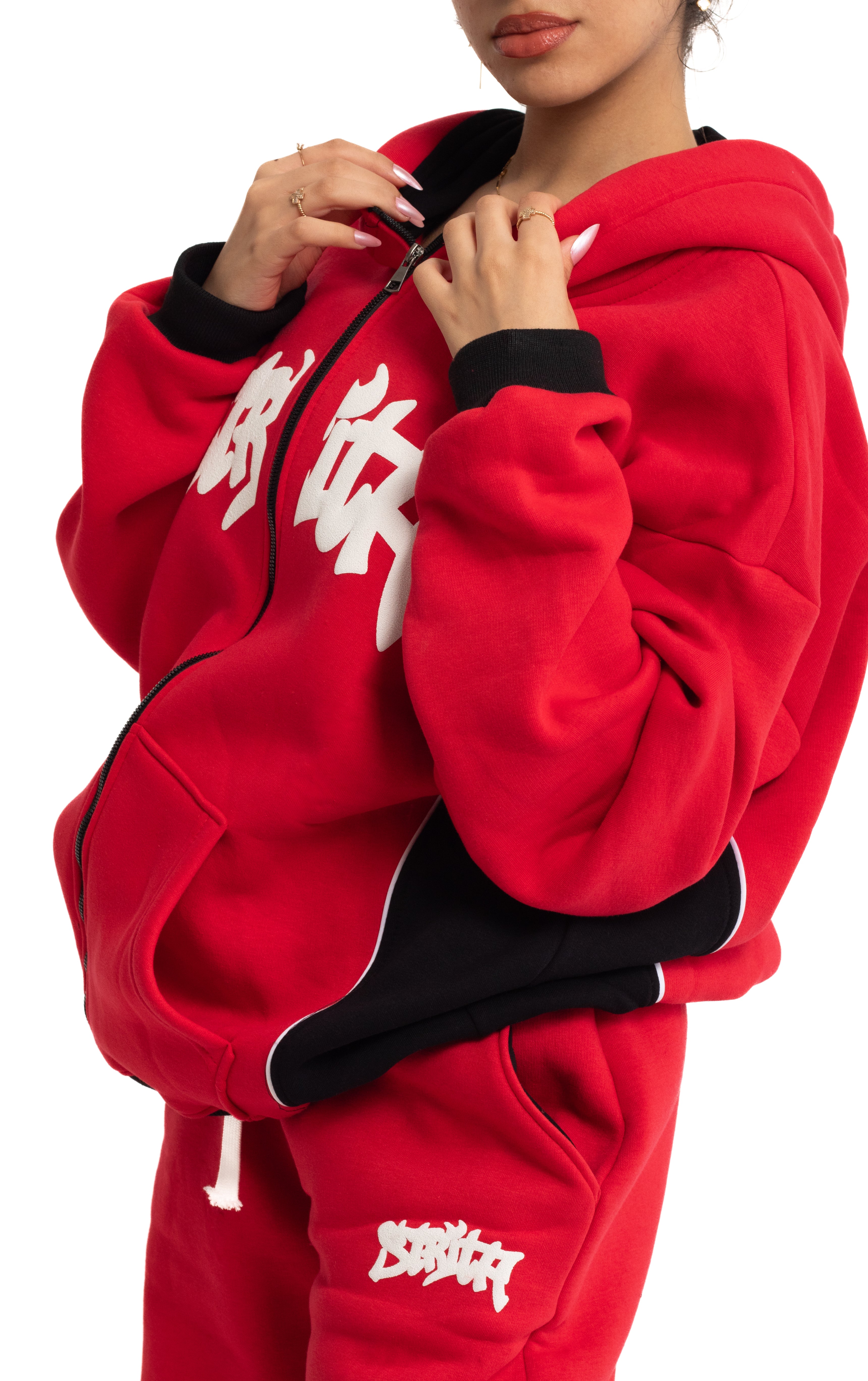 Strita Inferno Set – Premium Unisex Red Streetwear Tracksuit